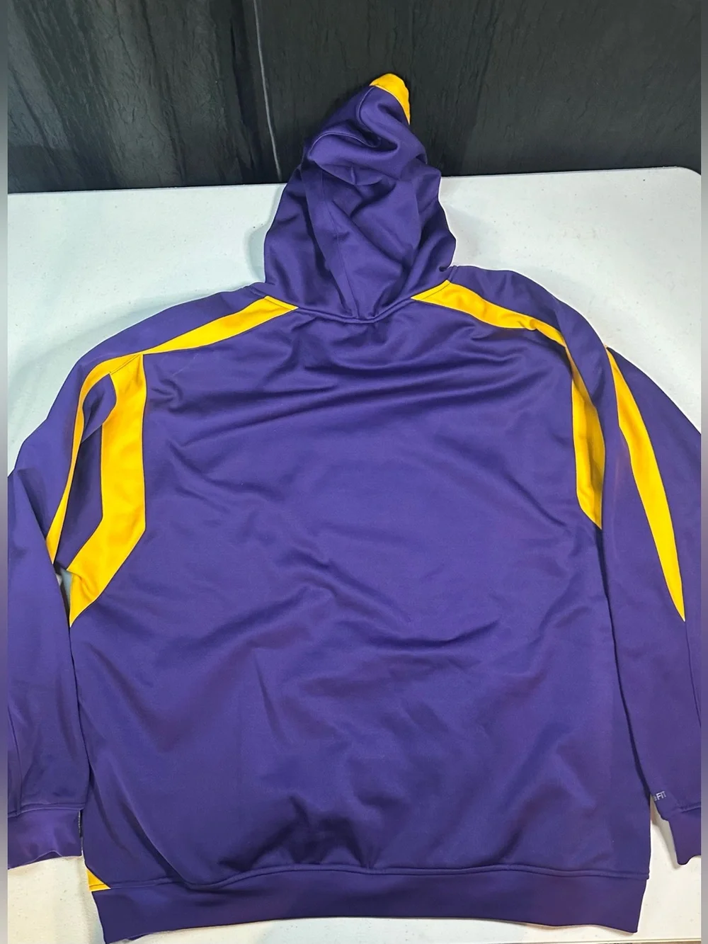Nike LSU Tigers Purple Gold Therma-FIT Hoodie Pullover NCAA Football‎ Size XXL